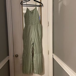 Japna Women's Floral Sage green Jumpsuit